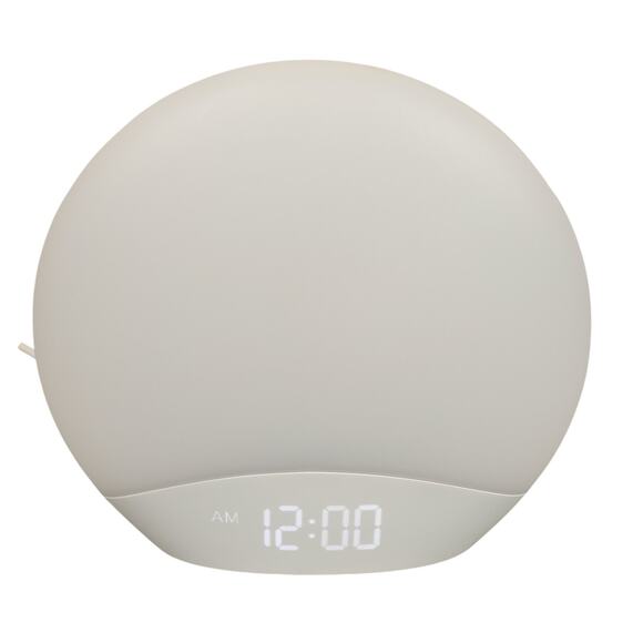 Reacher R7 Sunrise Alarm Clock Sound Machine Night Light Sleep Aid White EUC - Picture 7 of 12
